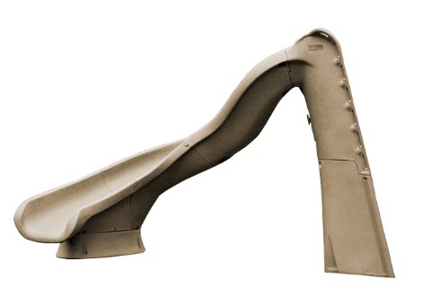 SR Smith TurboTwister Pool Slide Sandstone Left