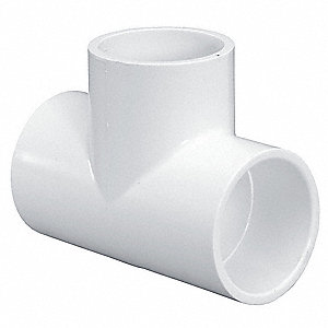 Lasco SCH40 1.5" White PVC Tee Slip x Slip x Slip