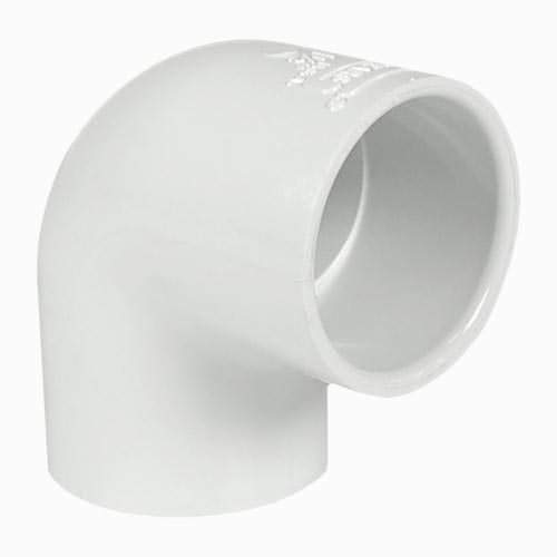 Lasco SCH40 90 Degree White PVC 1.5" Elbow Slip x SLip