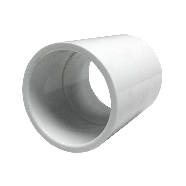 Lasco SCH40 1.5" White PVC Coupling Slipx Slip