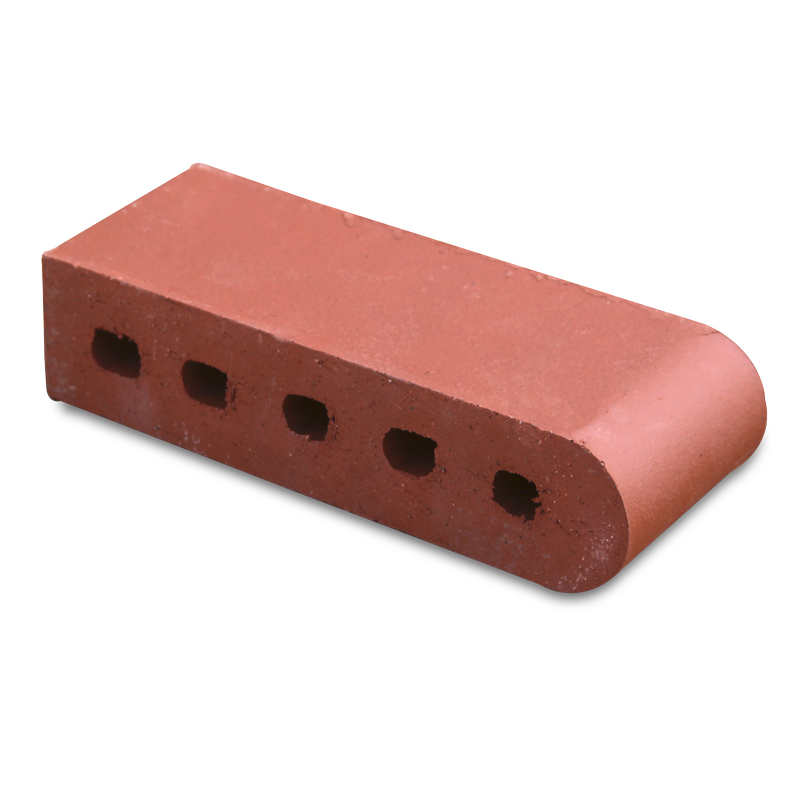 9" Coping Bricks - Sunset Red - Single Bullnose/Cored - Pallet/384 Bricks