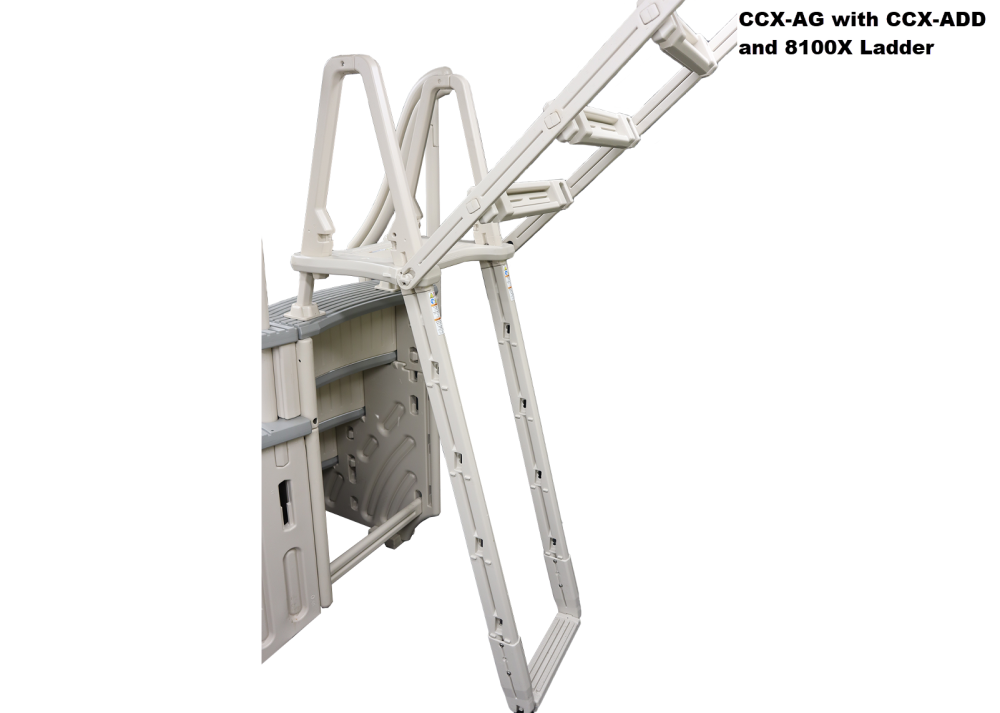 Aboveground Curve Inpool Step System