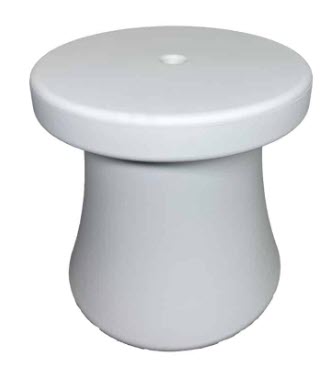 White 17 inch In-pool Lounge Side Table