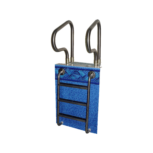Under Cover In-Wall Ladder, Stainless Steel - Salt Friendly