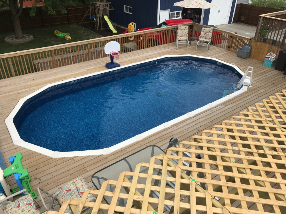 Swimline 15'x25' Oval Pacific Diamond 52 Swimline 15'x25' Oval Pacific Diamond 52