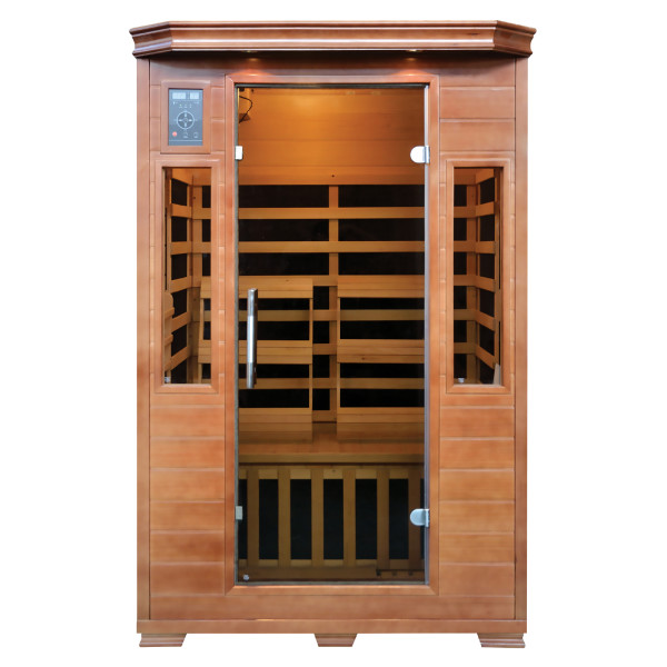 Majestic 2-Person Hemlock Infrared Sauna with 6 Carbon Heaters