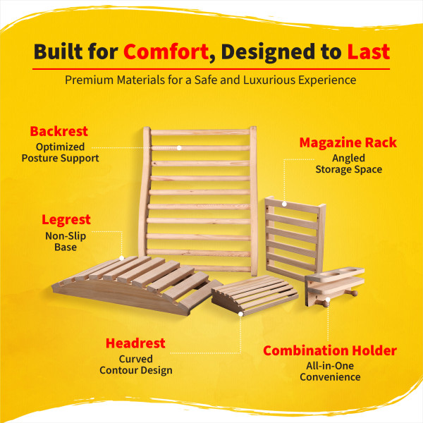 Radiant Saunas - Deluxe Sauna Accessory Kit | Royal Swimming Pools Radiant Saunas - Deluxe Sauna Accessory Kit | Royal Swimming Pools