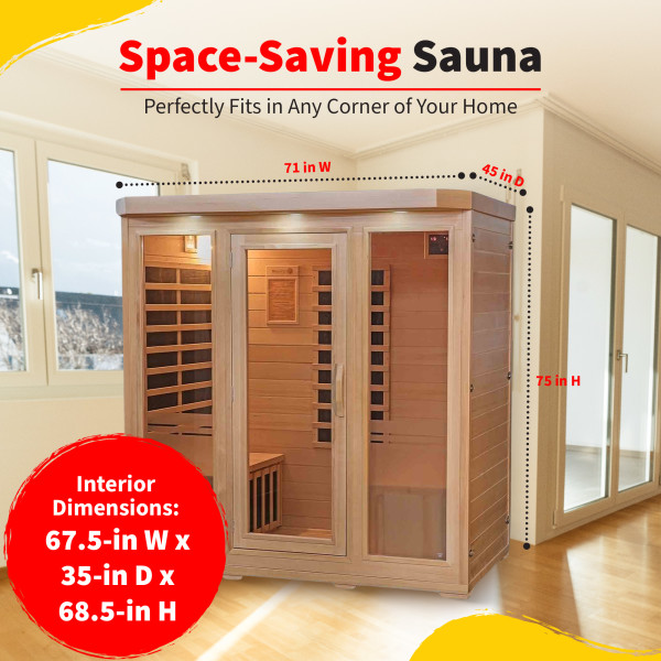 MAYMA Draagbare sauna,1000W Stoomsauna, Opvouwbare Cabe