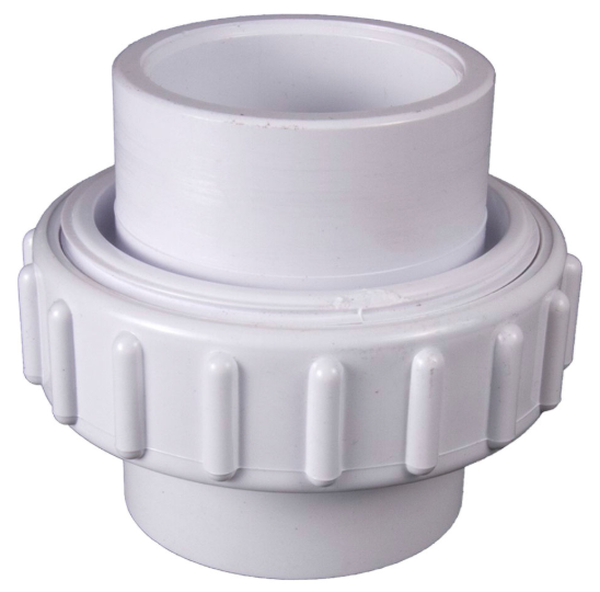 CMP 1.5" Socket White PVC Self-Aligning Inline Union
