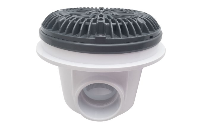 CMP 2/PK Gray VGB Vinyl Liner Main Drain 2" x 2" Socket