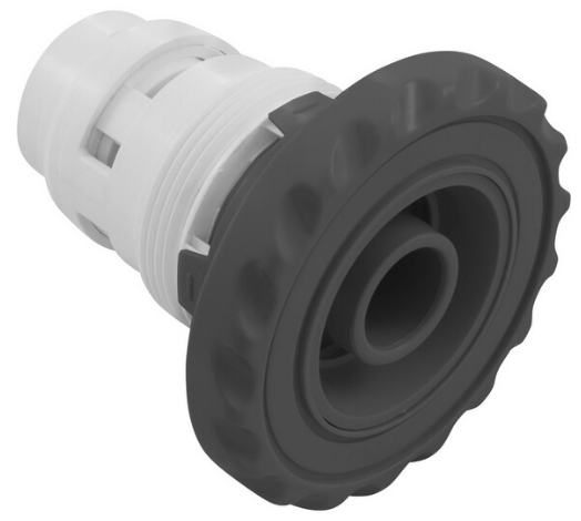 CMP 2.5" Dark Gray Spa Master Scalloped Directional Jet Internal with 3.5" Flange