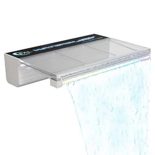 PAL EvenFlow 4' Long Waterblade with Rear Feed including Multi Color Light w/ 80' Cable