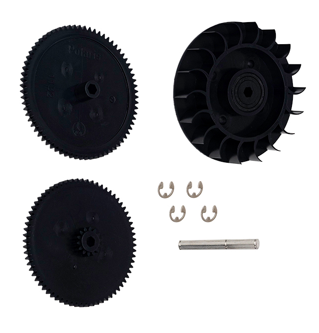 Black Drive Train Gear Kit for Polaris Pool Cleaners