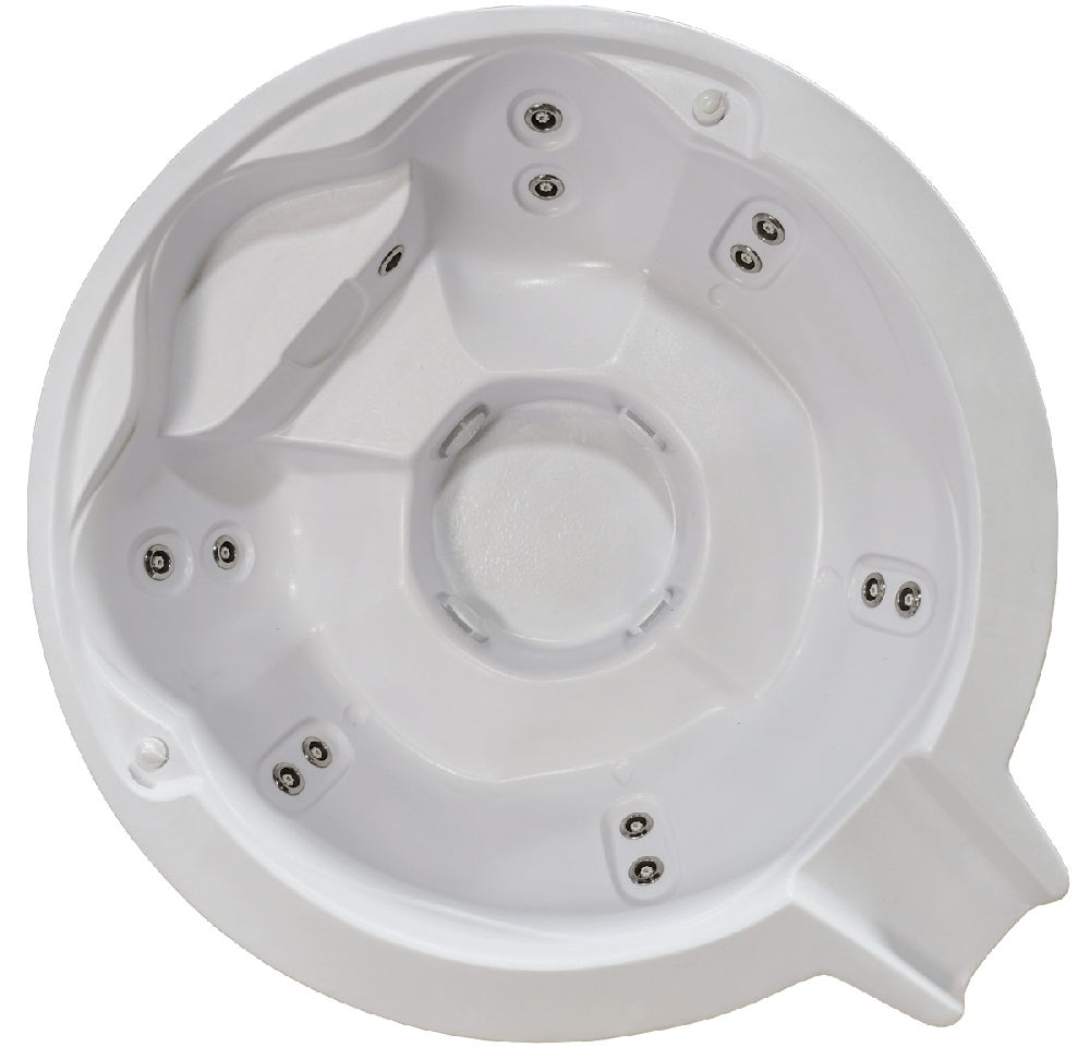 ALPS 7' Spillover Spa Open Seating - Plumbed, 12 Jet, 2 Pump