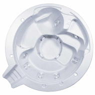 ALPS Spillover Spa with Lounger - Plumbed, 12 Jet, 2 Pump - White