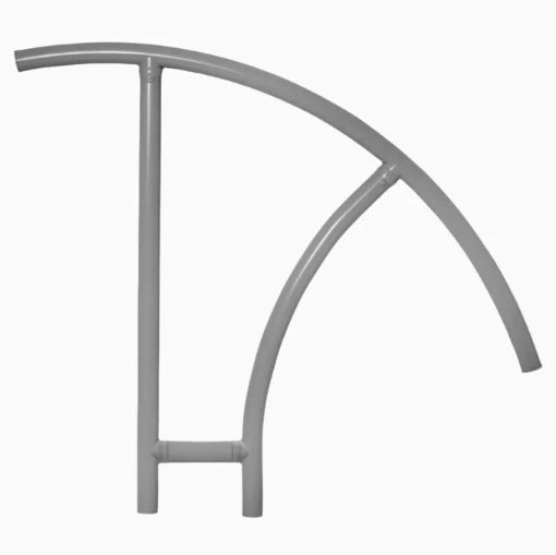 Saftron Triton Series Cross-Braced Handrail - Graphite Gray