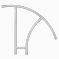 Saftron Triton Series Cross-Braced Handrail - Gray