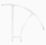 Saftron Triton Series Cross-Braced Handrail - White