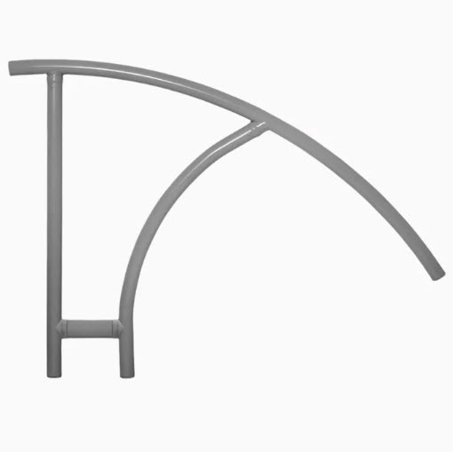 Saftron Triton Series Cross-Braced Stair Handrail - Graphite Gray