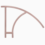 Saftron Triton Series Cross-Braced Stair Handrail - Taupe