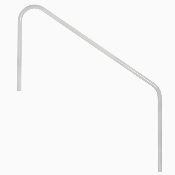 Saftron 60" 2-Bend Stair Rail - Gray