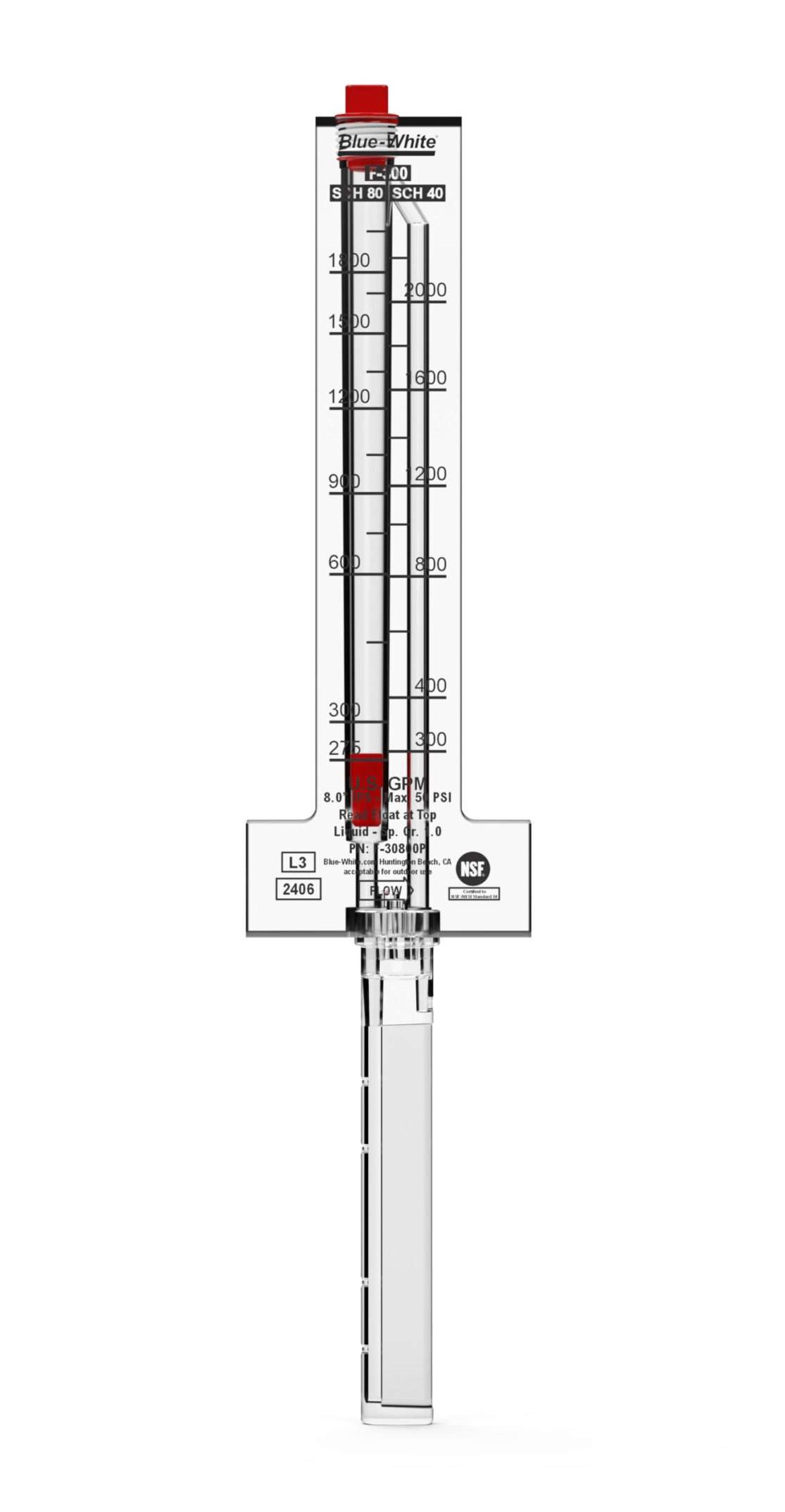 Pitot Tube Horizontal Flow Meter 8” IPS