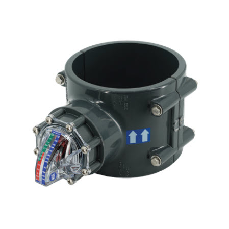 FlowVis 6" Flow Meter with Velocity Scale