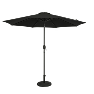 Trinidad 9' Octagon Market Umbrella - Black