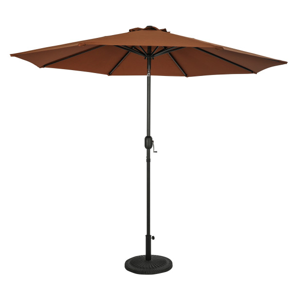 Trinidad 9' Octagon Market Umbrella - Coffee Brown