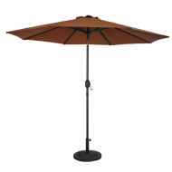 Trinidad 9' Octagon Market Umbrella - Coffee Brown