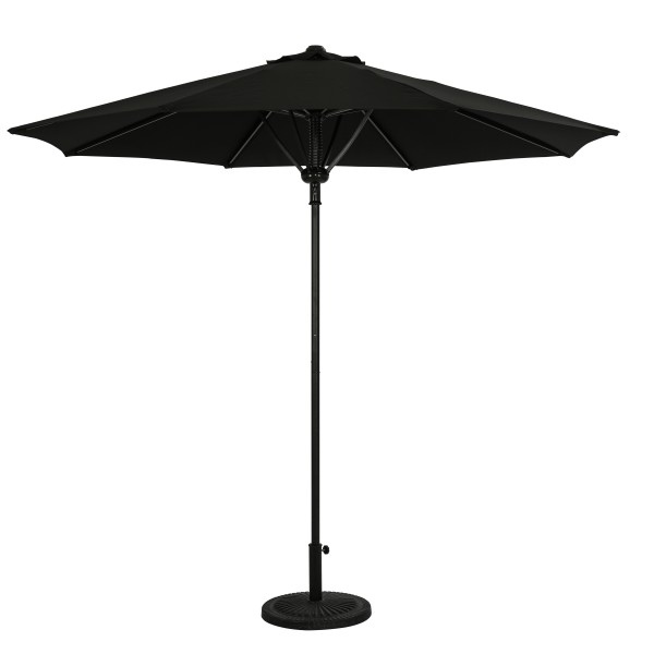 Cabo 9' Spring-Up Octagon Market Umbrella - Black