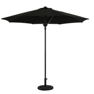 Cabo 9' Spring-Up Octagon Market Umbrella - Black
