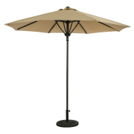 Cabo 9' Spring-Up Octagon Market Umbrella - Champagne