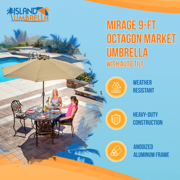 deck and patio umbrellas near calabash nc LAZZO 15 ft. Large Patio Umbrella with LED Lights and Base, Rectangular Triple Shade for Patio Deck Garden in Blue