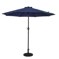 Mirage 9' Octagon Market Umbrella with Auto-Tilt - Navy Blue