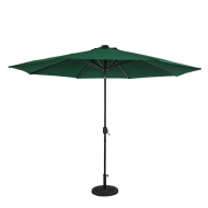 Calypso 11' Octagon Market Umbrella with Solar LED Lights - Hunter Green