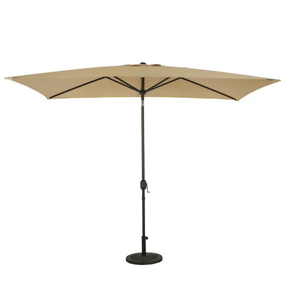 Bimini 6.5' x 10' Rectangular Market Umbrella - Champagne