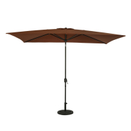 Bimini 6.5' x 10' Rectangular Market Umbrella - Coffee Brown