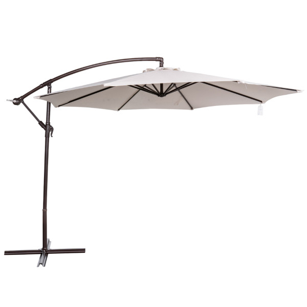 Captiva 10' Octagonal Cantilever Umbrella - Champagne