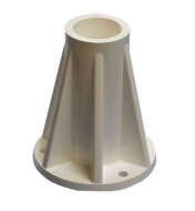 Saftron 6" Deck Mount Flange - Beige