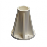 Saftron 6" Deck Mount Flange - Beige