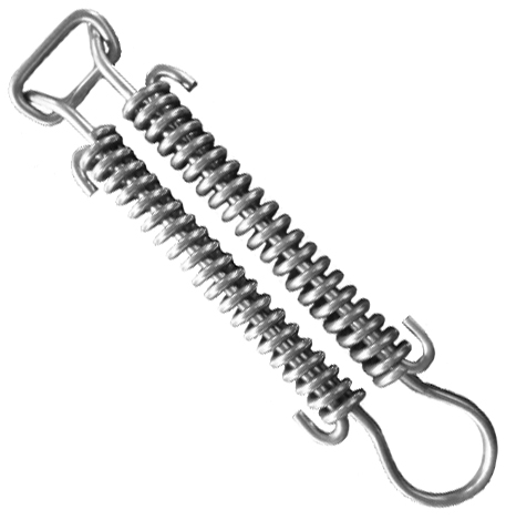 Super-Pro Stainless Steel Double Spring-Bend Hook with D-Ring for Safety Cover