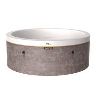 Mspa Frame Cocoon Round Bubble & Jet Spa w/ Thermal Cover