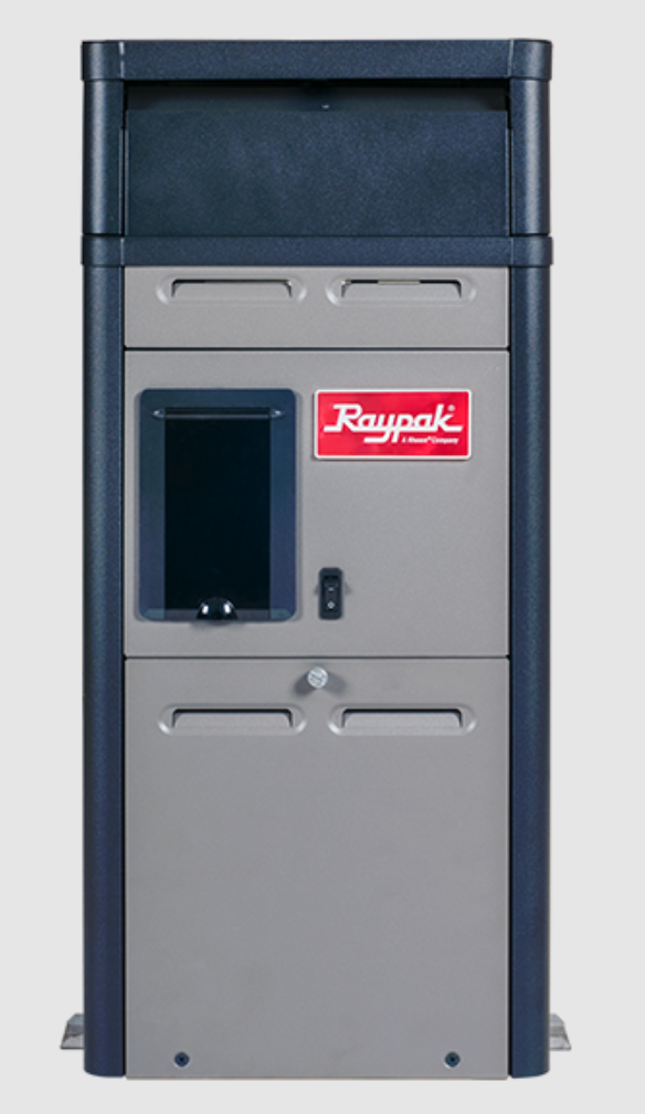 RayPak Above Ground Digital Pool & Spa Heater, 150k BTU, Propane (LP), Copper HEx, 0-2k FT, 014786, 