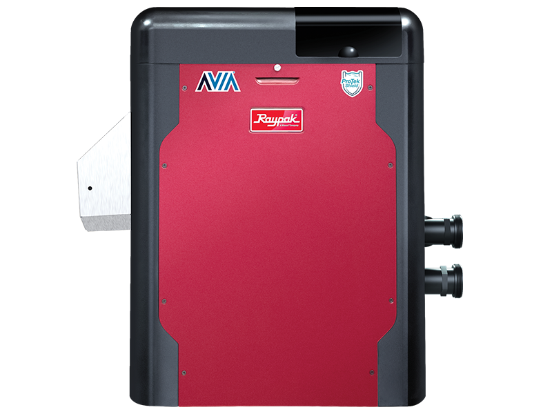 RayPak AVIA Pool & Spa Heater, 264k BTU, Natural Gas, NiTek HEx, 0-10k FT, 018044, P-R264A-EN-N