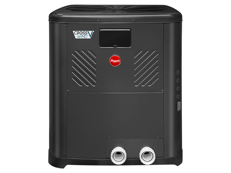 RayPak Crosswind V Deluxe Electric Pool & Spa Heater, 208-230VAC, 129k BTU, 6.7kW, Titanium HEx, TWP