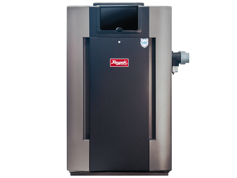 RayPak Digital Pool & Spa Heater, 240k BTU, Propane (LP), Cupronickel HEx, 0-2k FT, 014951, P-R266A-
