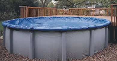 16' x 24' Winter Cover for 12' x 20' Oval Pool 8 Yr. Navy
