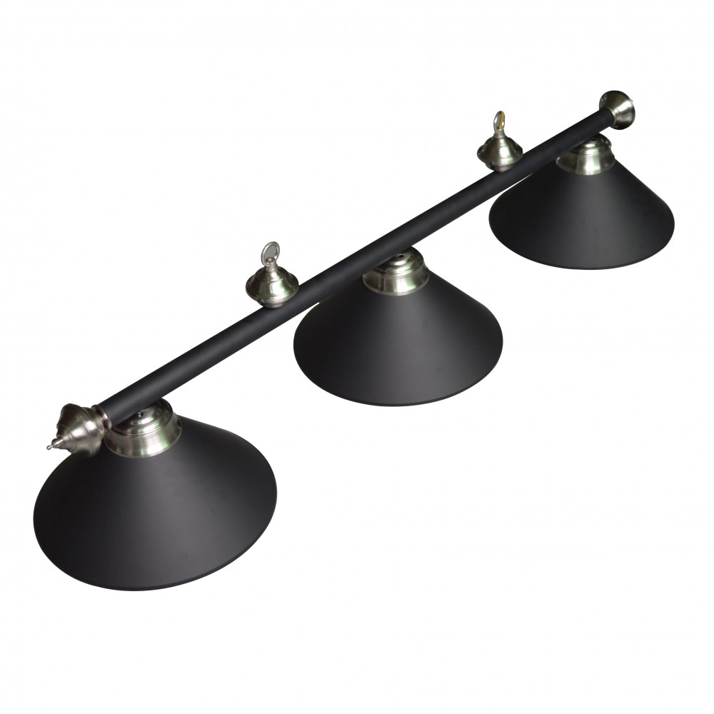 Black 3-Shade Billiard Light
