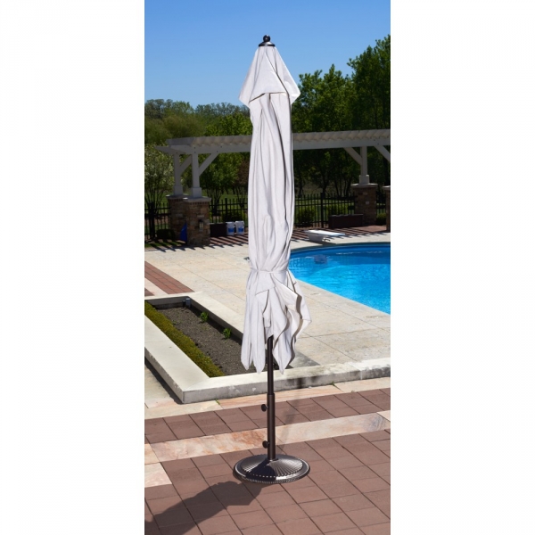 Discontinued) Caspian 8' x 10' Market Umbrella - Terra Cotta